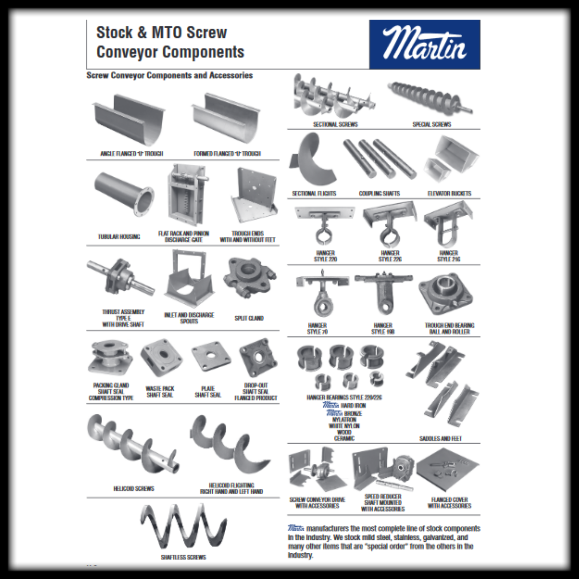 Martin Screw Coneyor Product Catalog